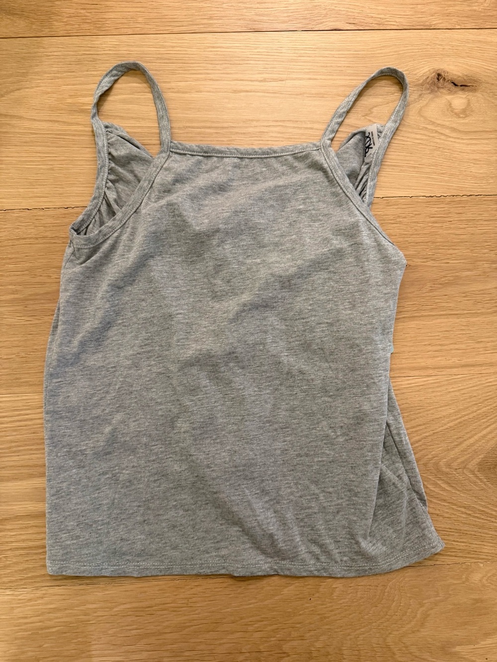 Chaser sz small tank top grey drape back